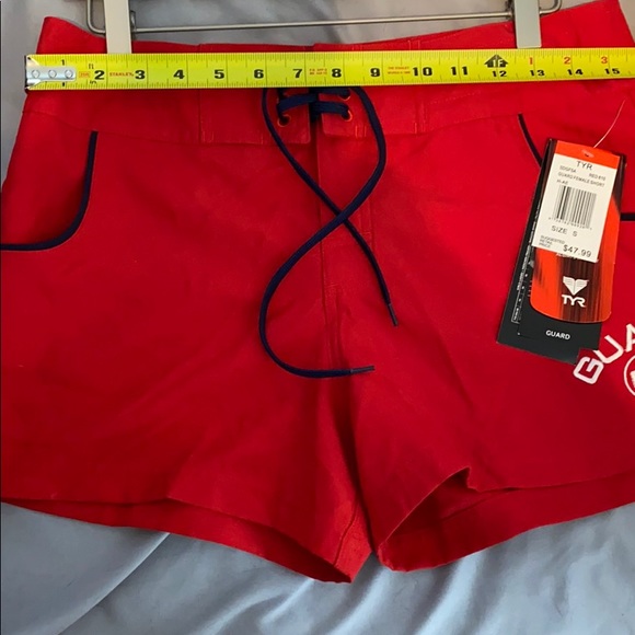 TYR Red Lifeguard Board Shorts. NWT. Size: S - Picture 7 of 8